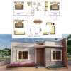 3 room home design in village