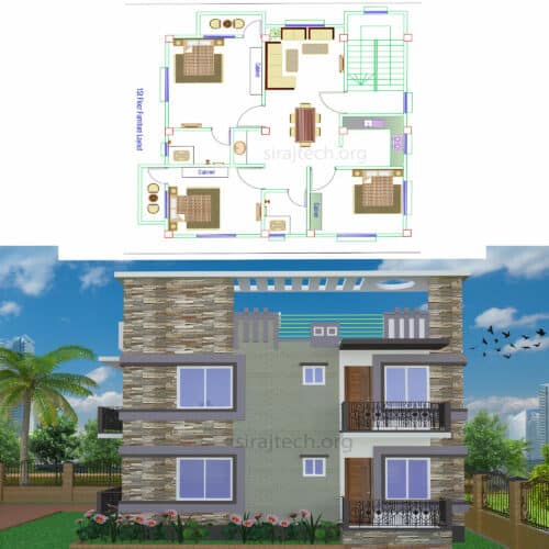 2 storey House floor plan