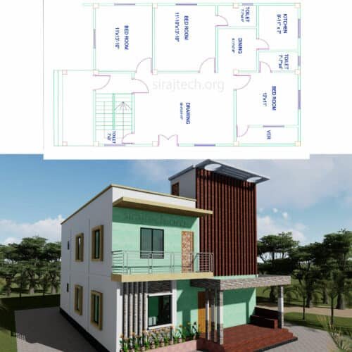 400-sq-ft-duplex-house-cost-in-india-low-budget-house-construction