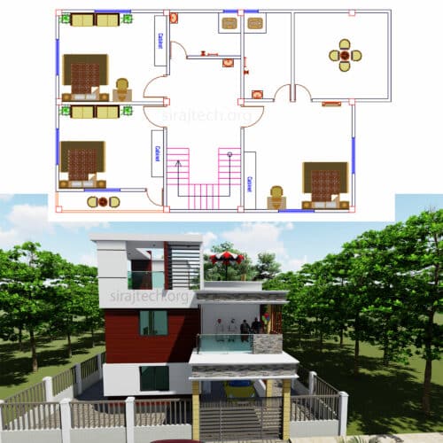 Duplex house in Bangladesh