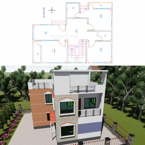 Simple 3 bedroom 2 story house plans