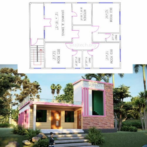 low cost small 3 bedroom house plans