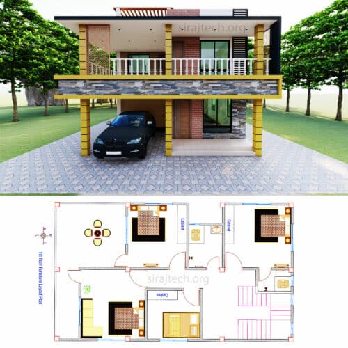 Modern duplex house plans