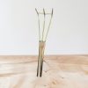 Garden hand fork with handle